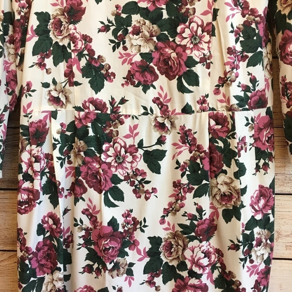 VINTAGE ATJ II FLORAL MIDI DRESS - Picture 9 of 13